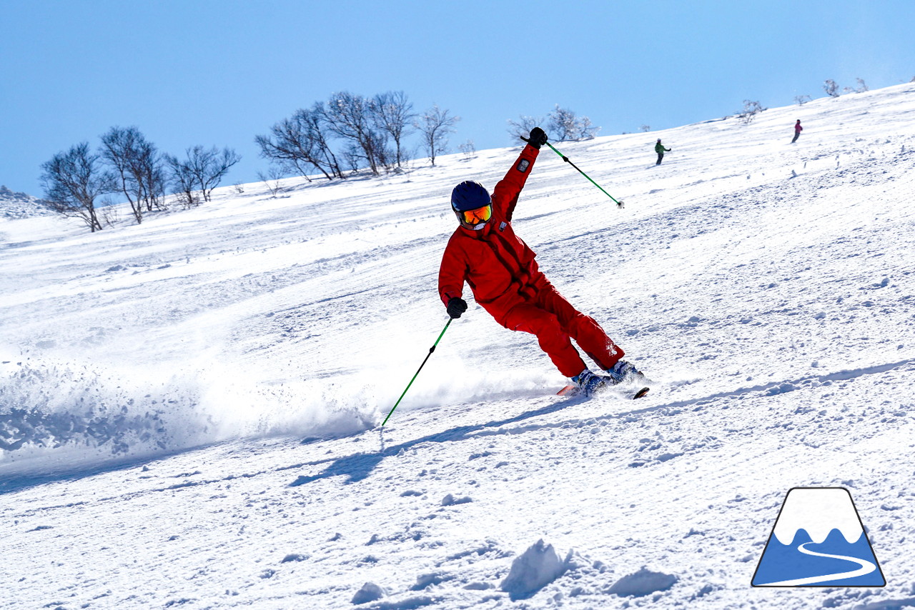 ニセコグラン・ヒラフ　もうすぐ4月。森林限界を超えると…、そこには『粉雪』が待っていました♪